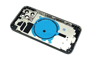 Задняя крышка (корпус) в сборе с рамкой для телефона Apple iPhone 12 Pro, синяя