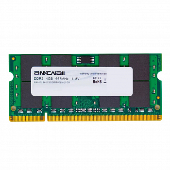 Модуль памяти Ankowall SODIMM DDR2 4ГБ 667 MHz PC2-5300