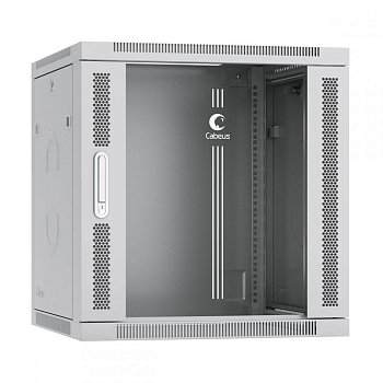 Cabeus SH-05F-12U60/35m-R Шкаф телекоммуникационный настенный разобранный 19" 12U 600x350x635mm (ШхГхВ) дверь металл, цвет серый (RAL 7035)