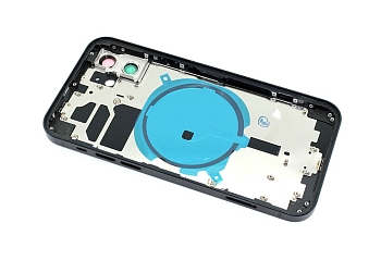 Задняя крышка (корпус) в сборе с рамкой для Apple iPhone 12, black