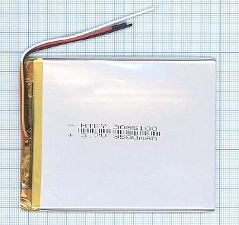 Аккумуляторная батарея Li-Pol (3x85x100мм), 3pin, 3.7В, 3500мАч