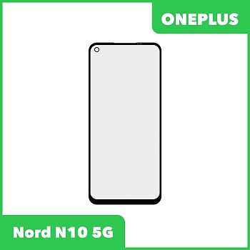 Стекло + OCA плёнка для переклейки OnePlus Nord N10 5G (черный)